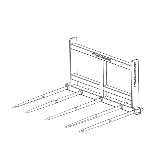 PIC Balle AP 1400 avec 5 Dents Ø42 LG 1200 Perce référence fournisseur 207017